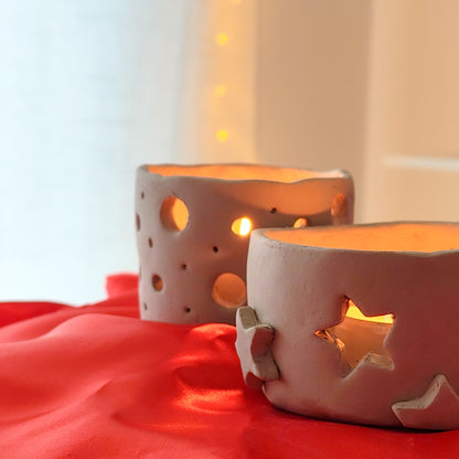 Windlichter töpfern